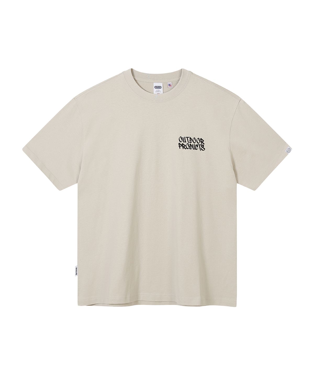 아웃도어 프로덕츠(OUTDOOR PRODUCTS) LOGO HALF SLEEVES (BEIGE)