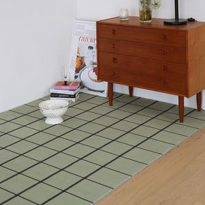 올리부 스트라이프 체크 디자인 러그카페트 사계절 대형 거실 러그