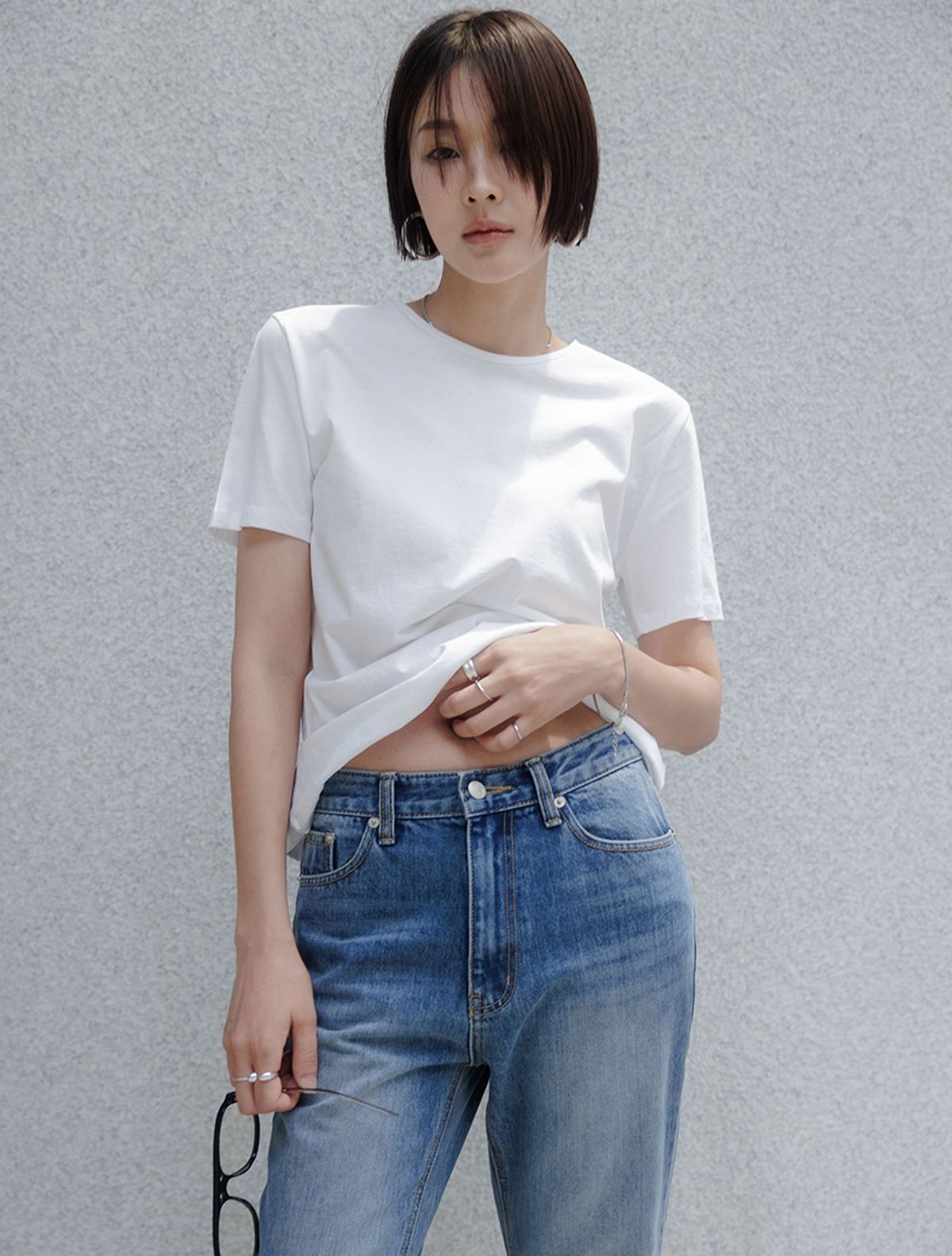 메무아(MEMUA) 메무아 에르소모라벨 티셔츠(화이트)