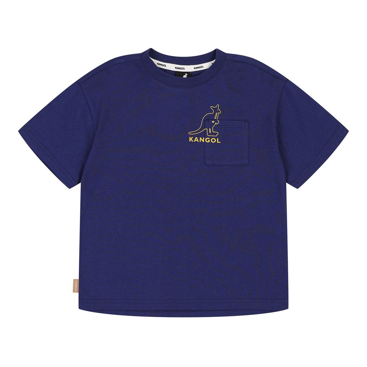 캉골키즈(KANGOL KIDS) 로고 그래픽 오버핏 숏 슬리브 티셔츠 RC 0207 퍼플