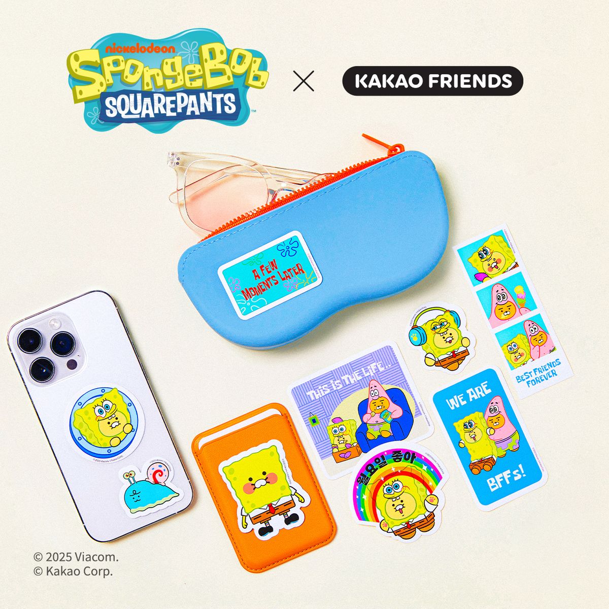 카카오프렌즈(KAKAO FRIENDS) 스폰지밥X카카오프렌즈 데코스티커_프렌즈