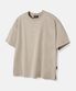 헤비 피그먼트 디테일 오버핏 반팔 티셔츠 (샌드베이지)