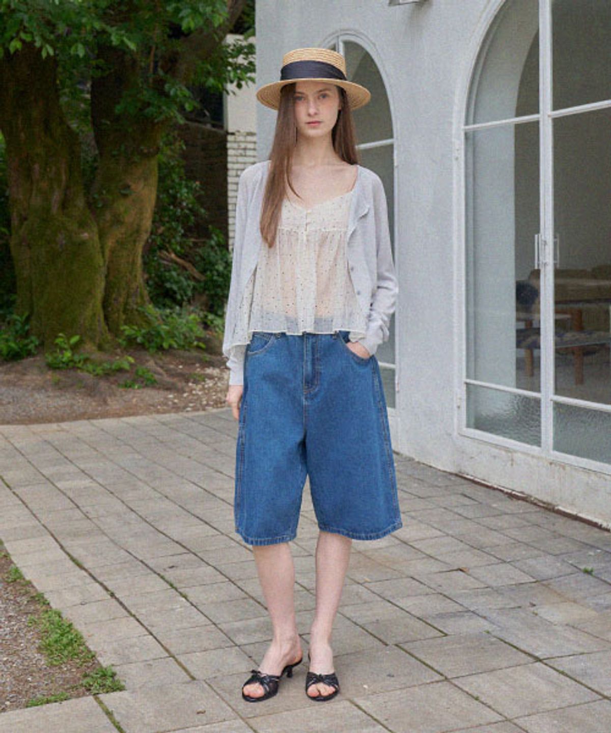 헤인트(HAINT) EIL BERMUDA PANTS_BLUE