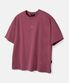 헤비 피그먼트 디테일 오버핏 반팔 티셔츠 (더스트핑크)