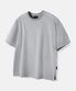 헤비 피그먼트 디테일 오버핏 반팔 티셔츠 (스톤그레이)