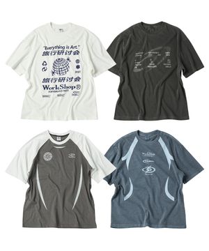 [2-PACK] 시그니처 그래픽 반팔티