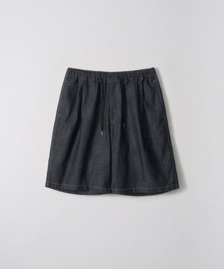 Natural denim shorts_Indigo