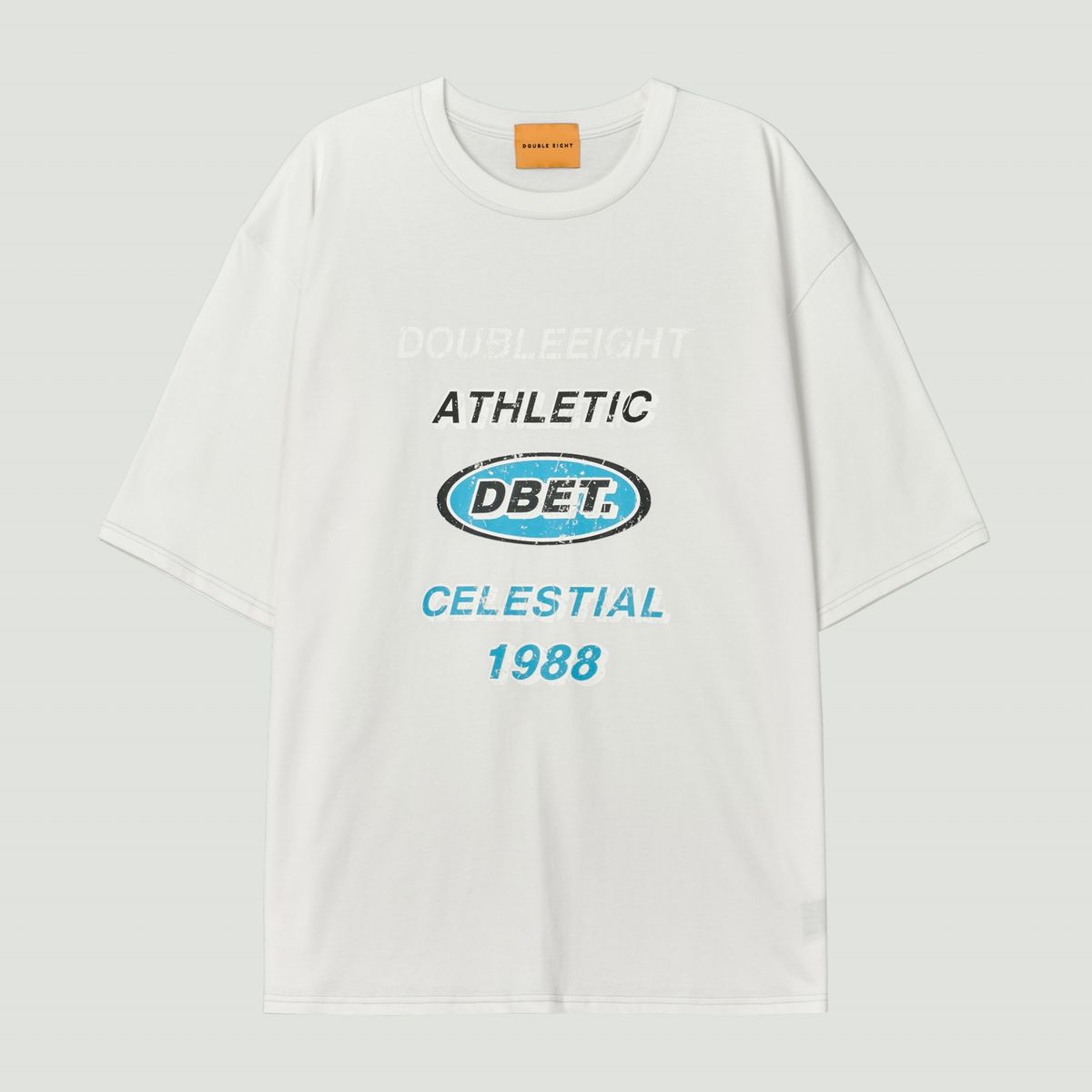 더블에잇(DOUBLE EIGHT) DBET 반팔 OVER FIT (화이트)