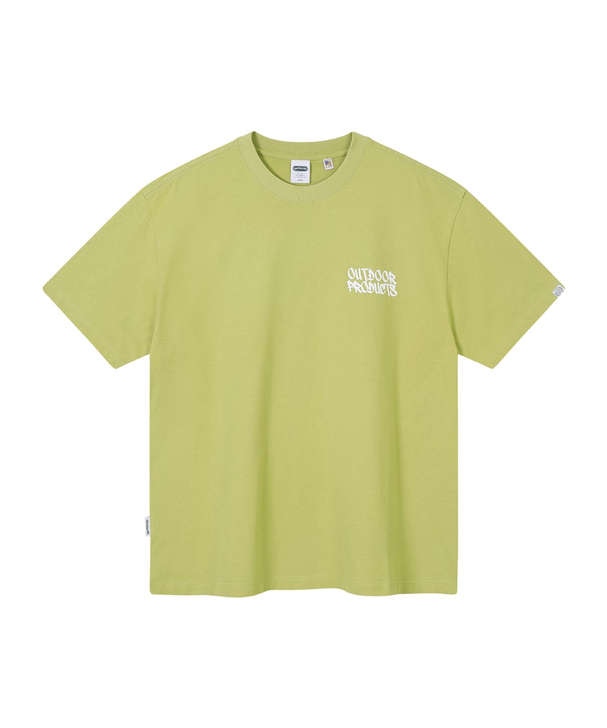 아웃도어 프로덕츠(OUTDOOR PRODUCTS) LOGO HALF SLEEVES (YELLOW GREEN)