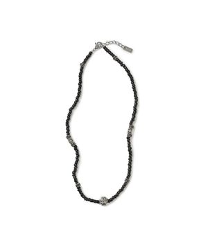 CROSS BEADS NECKLACE (BLACK)