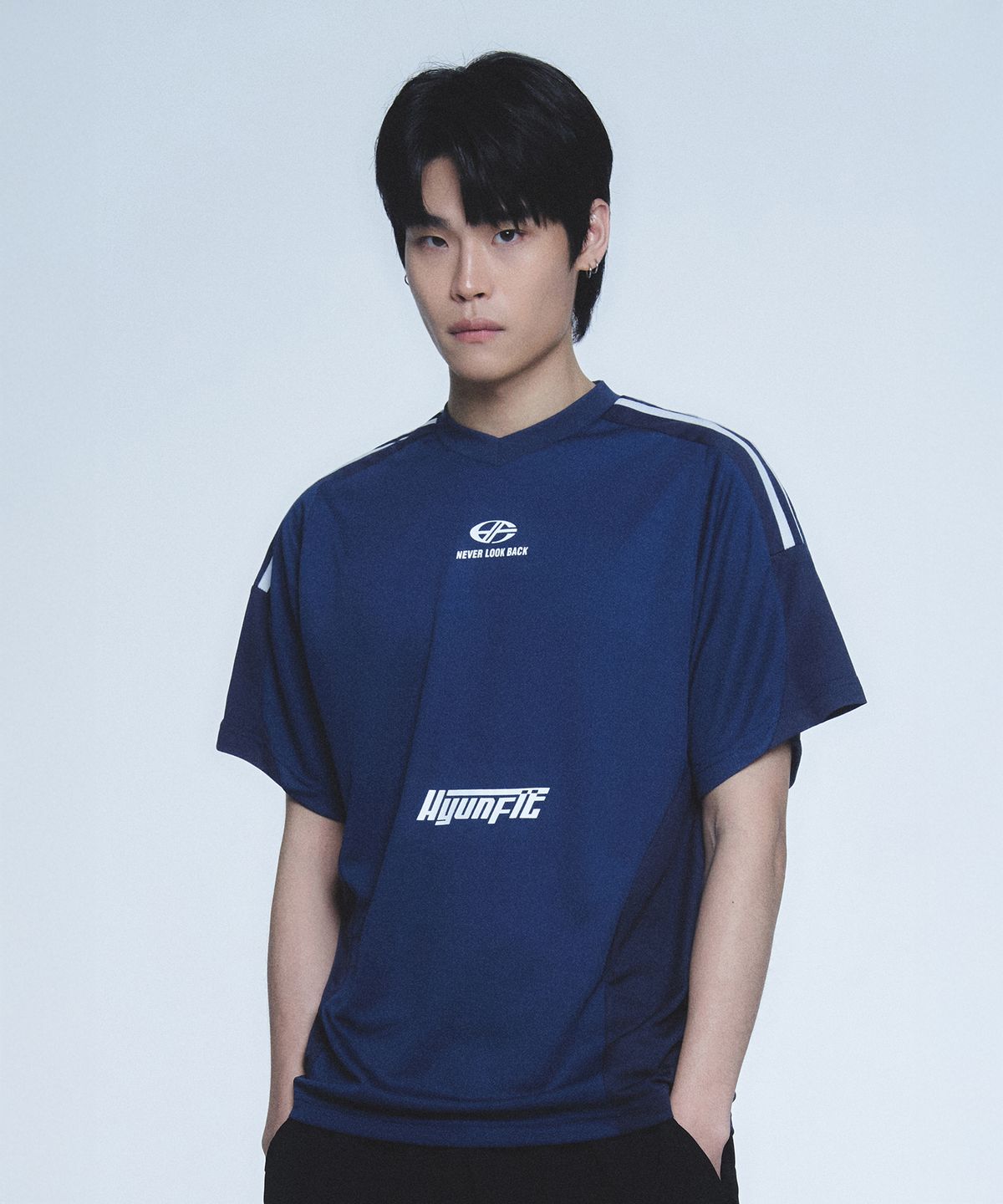 현피트(HYUNFIT) UNITY MESH T-SHIRT-[BLUE]