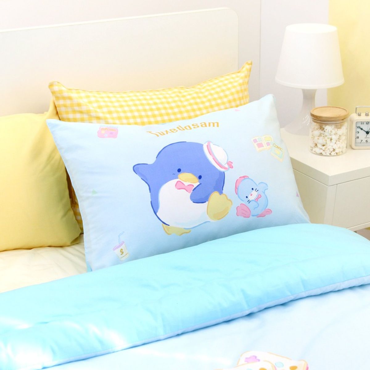 나라홈데코(NARAHOMEDECO) 산리오 턱시도샘 베개커버 해피