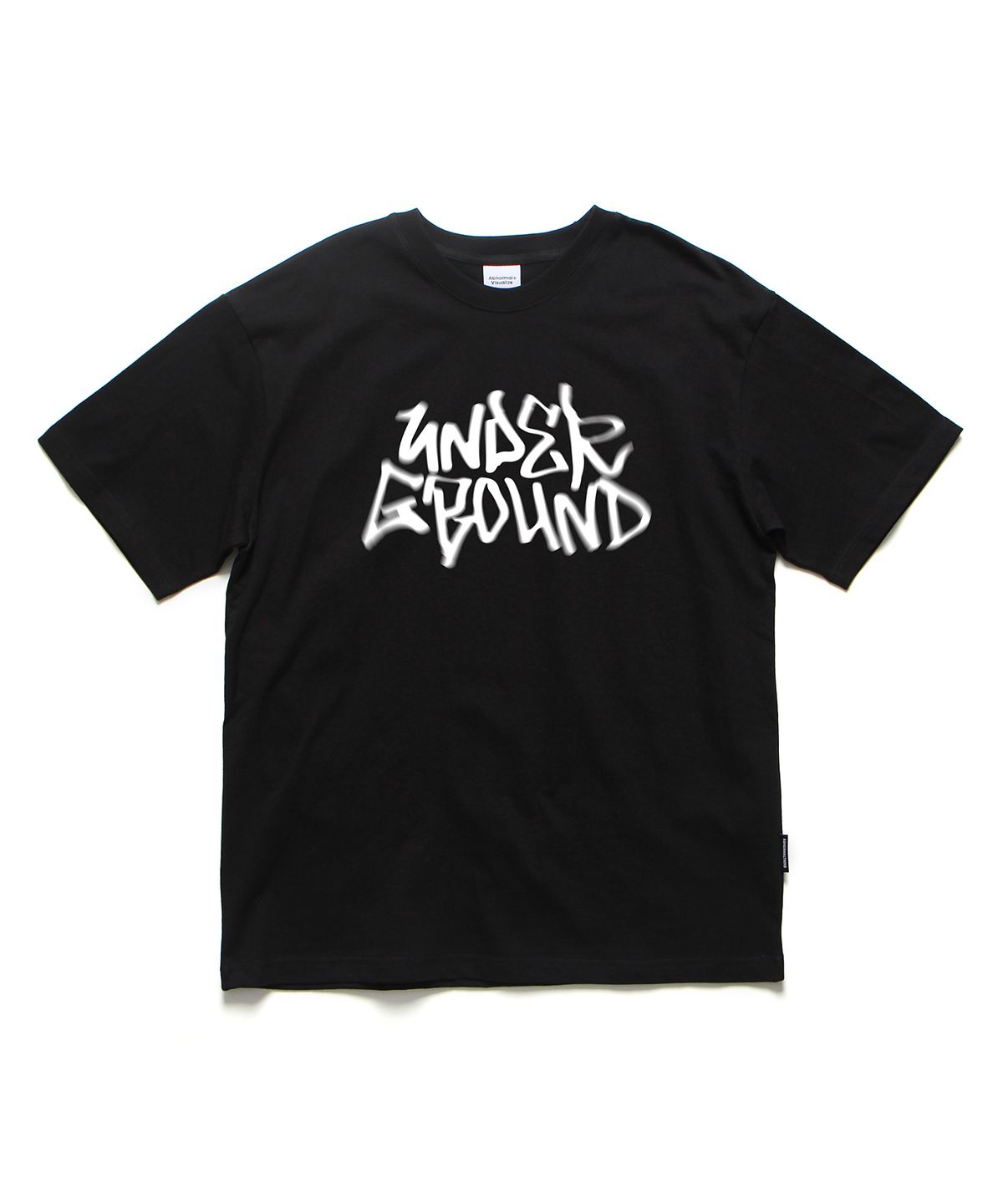 앱놀머씽(ABNORMALTHING) 언더그라운드 오버핏 티셔츠 블랙 (UNDERGROUND T-SHIRT BLACK)