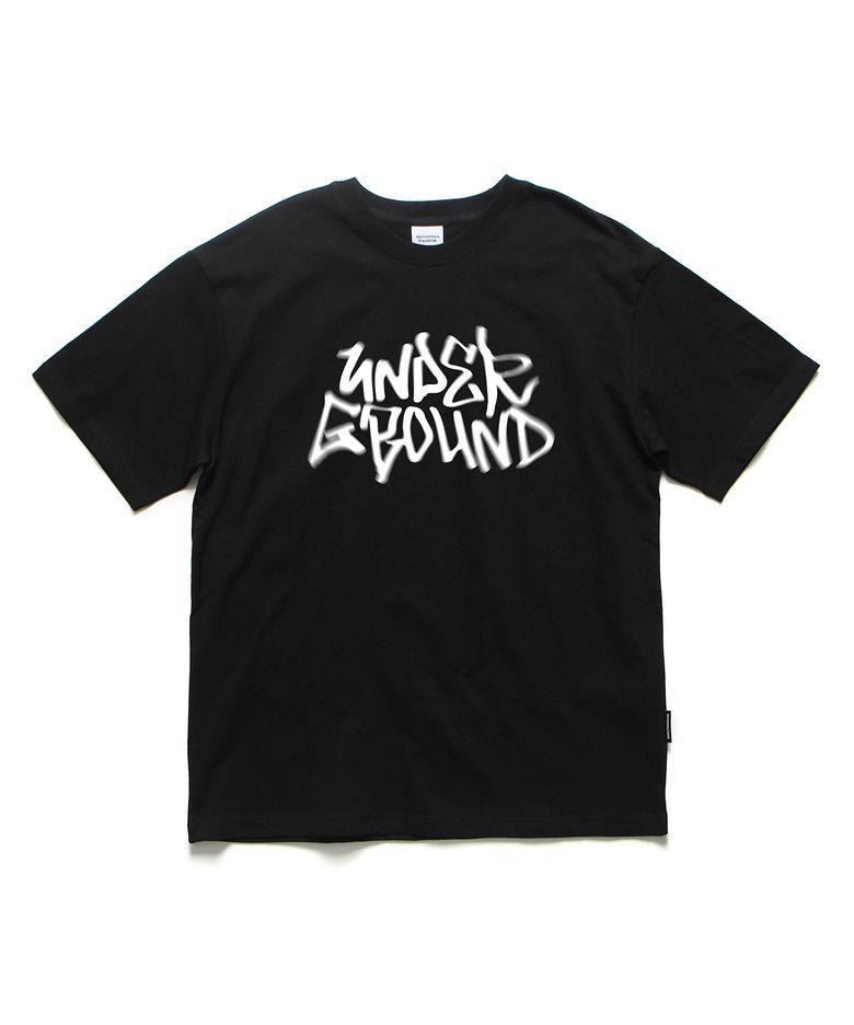 언더그라운드 오버핏 티셔츠 블랙 (UNDERGROUND T-SHIRT BLACK)