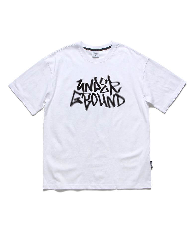 언더그라운드 오버핏 티셔츠 화이트 (UNDERGROUND T-SHIRT WHITE)