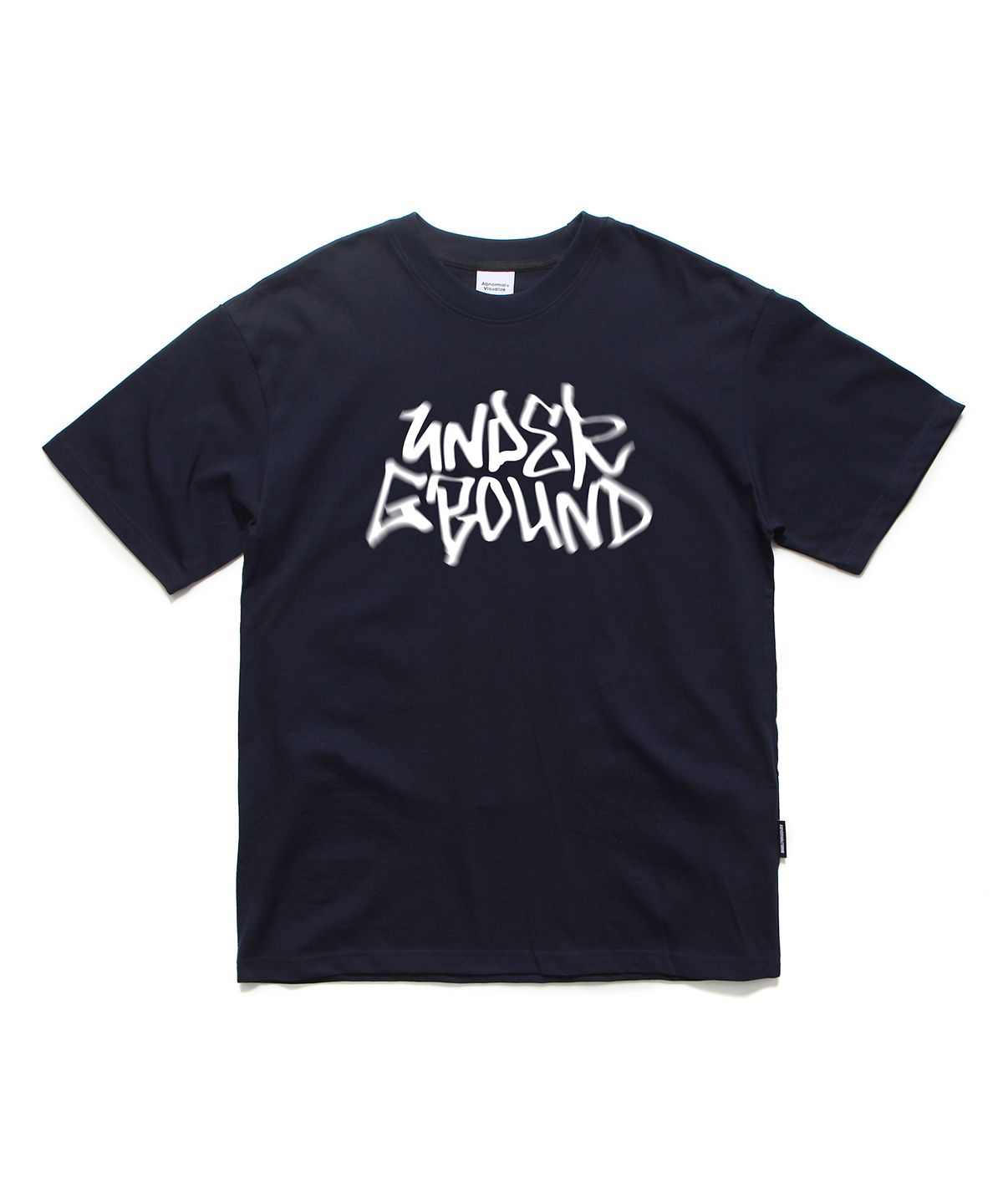 앱놀머씽(ABNORMALTHING) 언더그라운드 오버핏 티셔츠 네이비 (UNDERGROUND T-SHIRT NAVY)