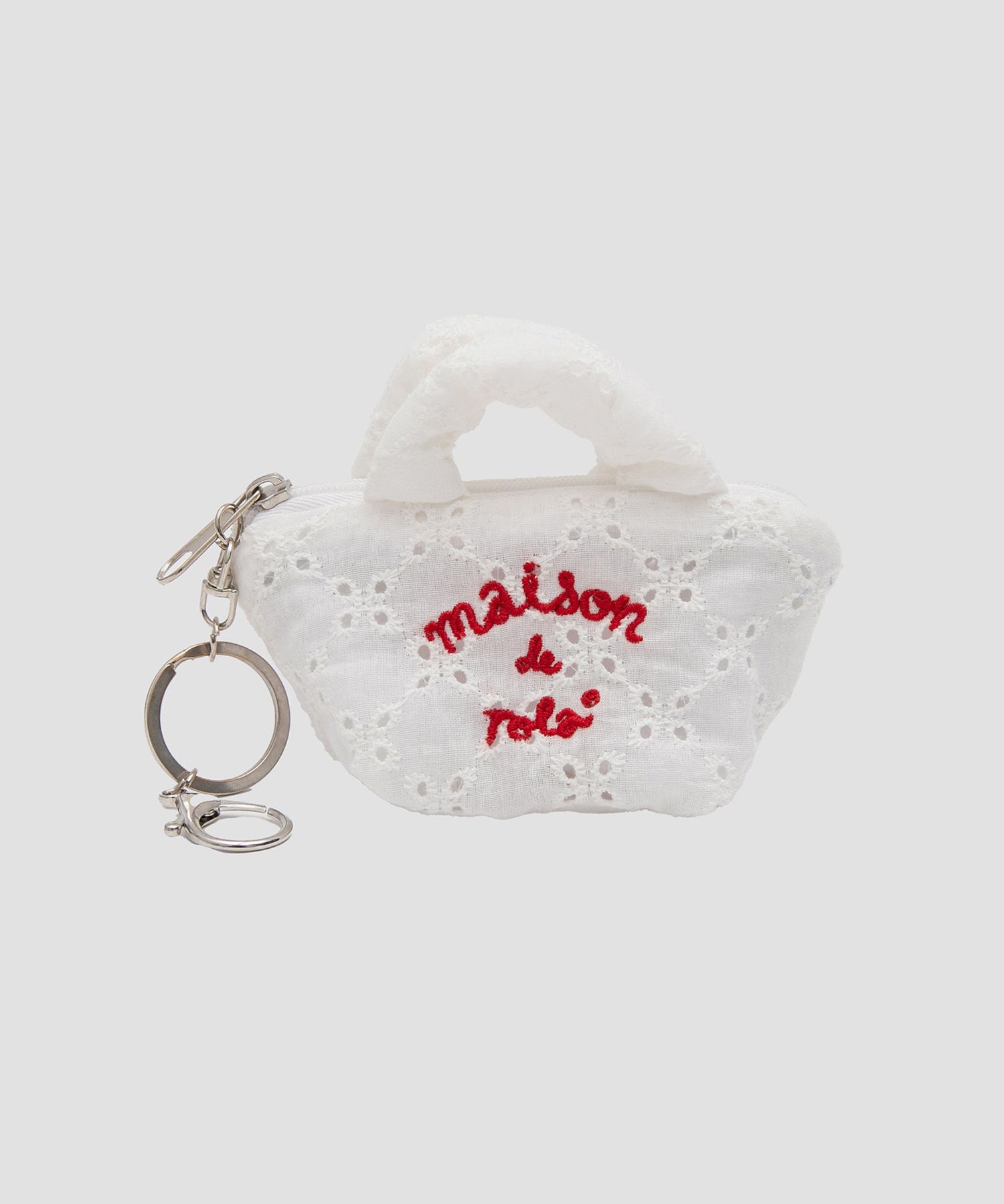 MUSINSA | ROLAROLA MAISON DE ROLA MINI BAG KEYRING WHITE