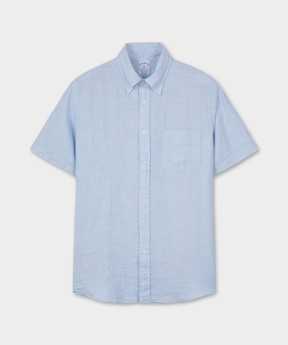 브룩스 브라더스(BROOKS BROTHERS) 린넨 반팔 셔츠 (라이트블루) (BBTPMF0034LFM)