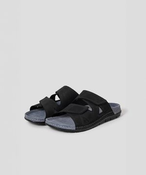 (MEN) 투스트랩 컴포트 샌들  블랙 (HH54K1F135)