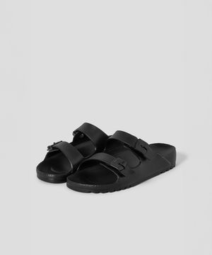 (WOMEN) EVA 투 스트랩 샌들  블랙 (HH54K2R115)