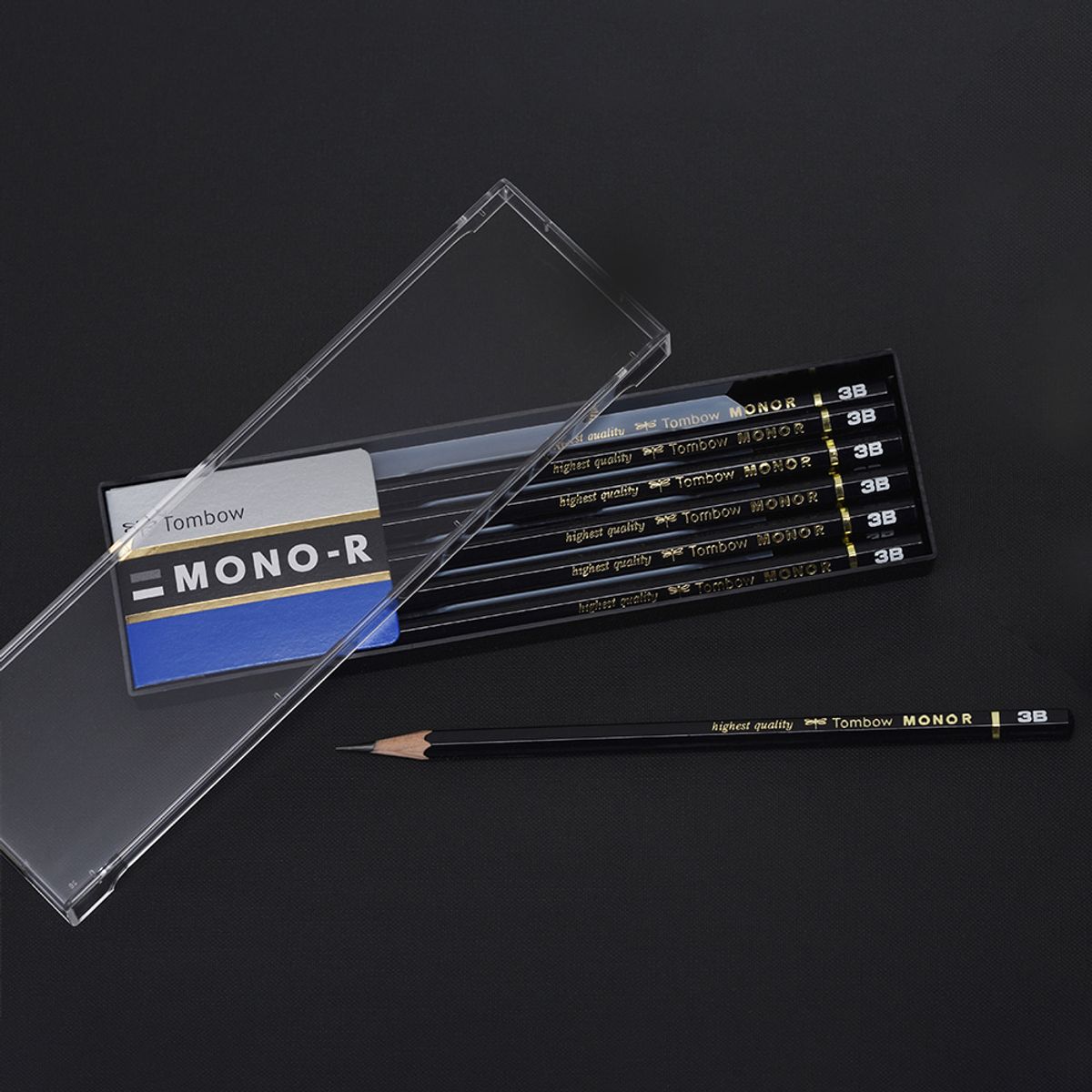 원더스토어(WONDERSTORE) [톰보] 모노R 연필 12자루 2H H HB B 2B 3B 4B