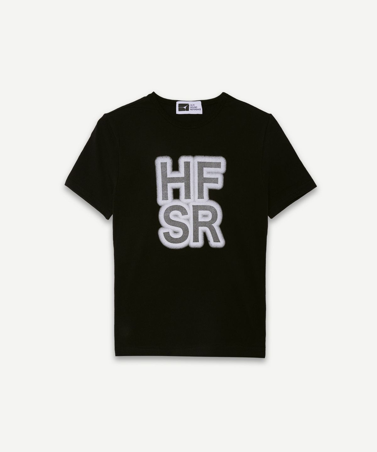 하이파이 사운드 레퍼런스(HIFI SOUND REFERENCE) HFSR 로고 티셔츠, 블랙