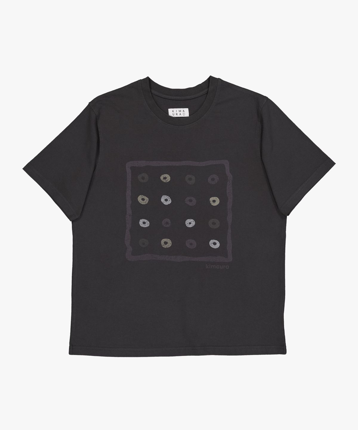 키마우라(KIMAURA) Circlegrid S/S Tee (Dark Grey)