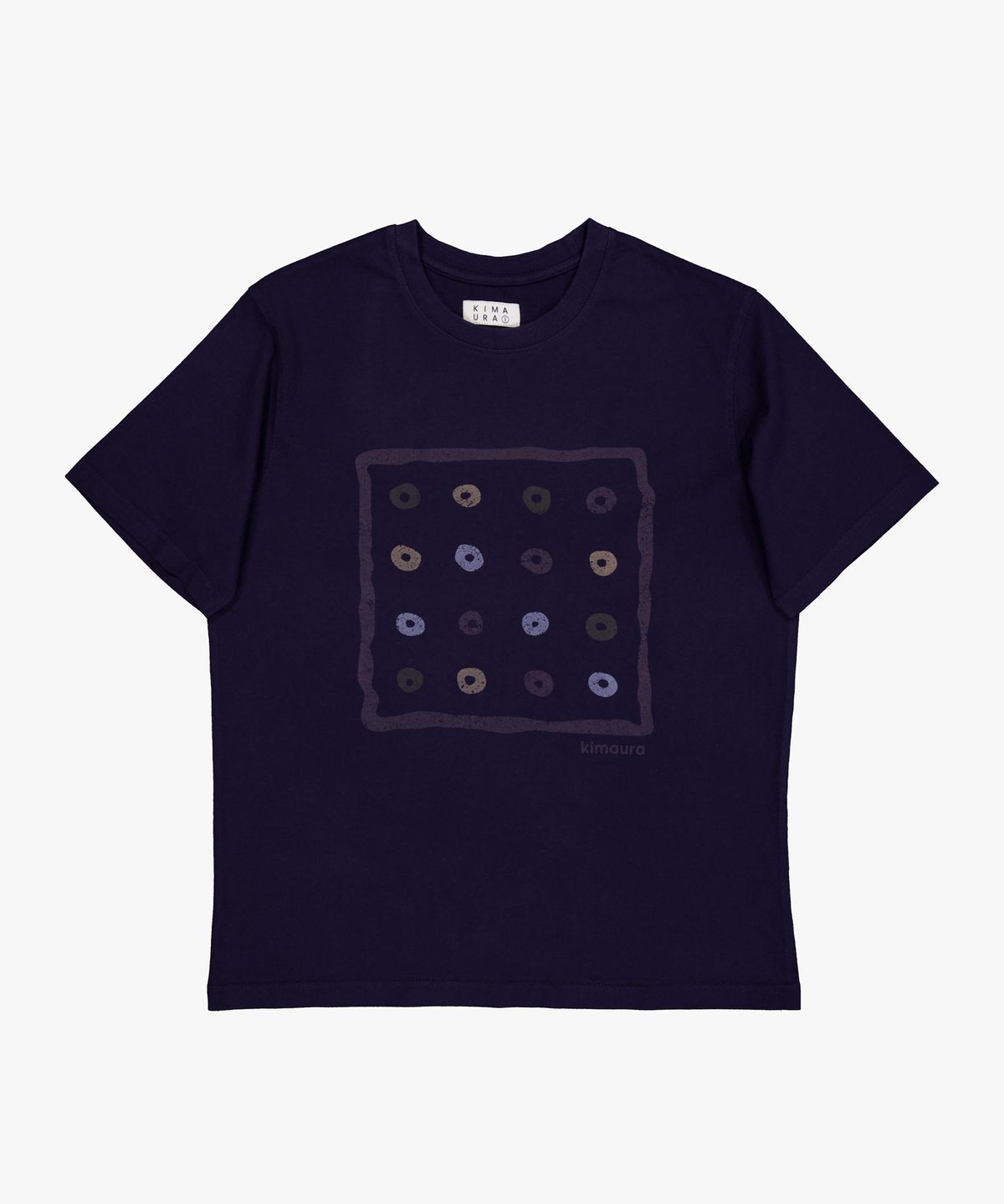 키마우라(KIMAURA) Circlegrid S/S Tee (Purple Navy)