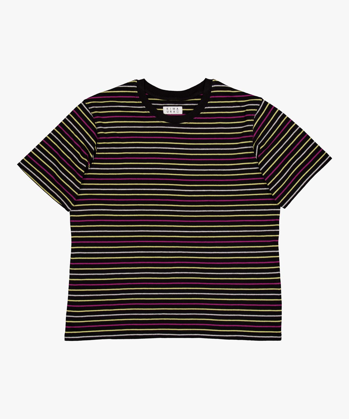 키마우라(KIMAURA) Striped S/S Tee (Black)