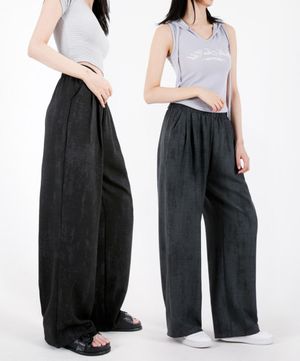 여자 썸머링클프리 턱 와이드팬츠 3COLOR