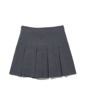 우먼즈 플리츠 테니스 스커트 (차콜)
