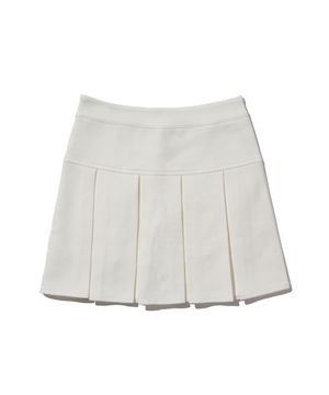 우먼즈 플리츠 테니스 스커트 (화이트)