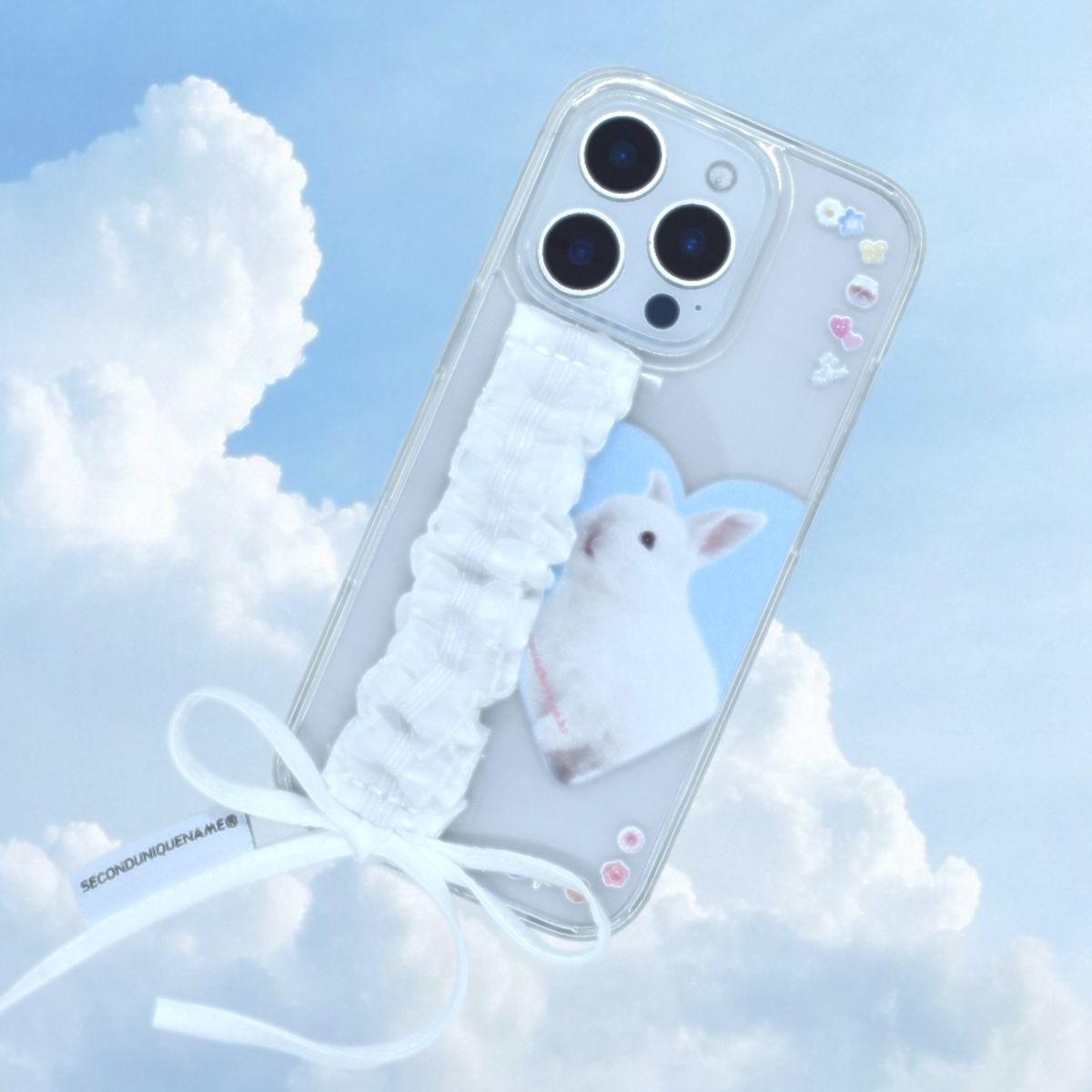 세컨드유니크네임(SECOND UNIQUE NAME) SUN CASE LACE GOBULL BAND WHITE (CLEAR)