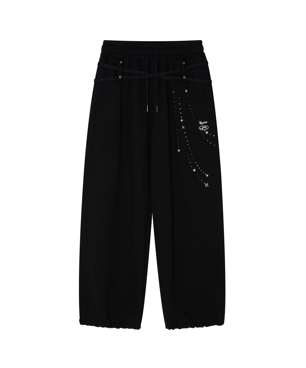 카시코(KASHIKO) Zenu Belt Sweat Pants Black