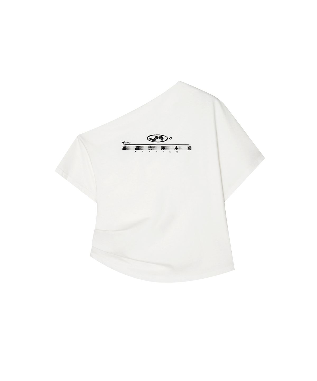 카시코(KASHIKO) Zen One Shoulder Top White
