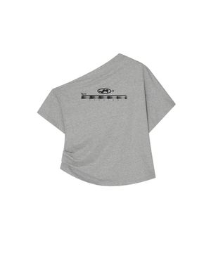 Zen One Shoulder Top Gray