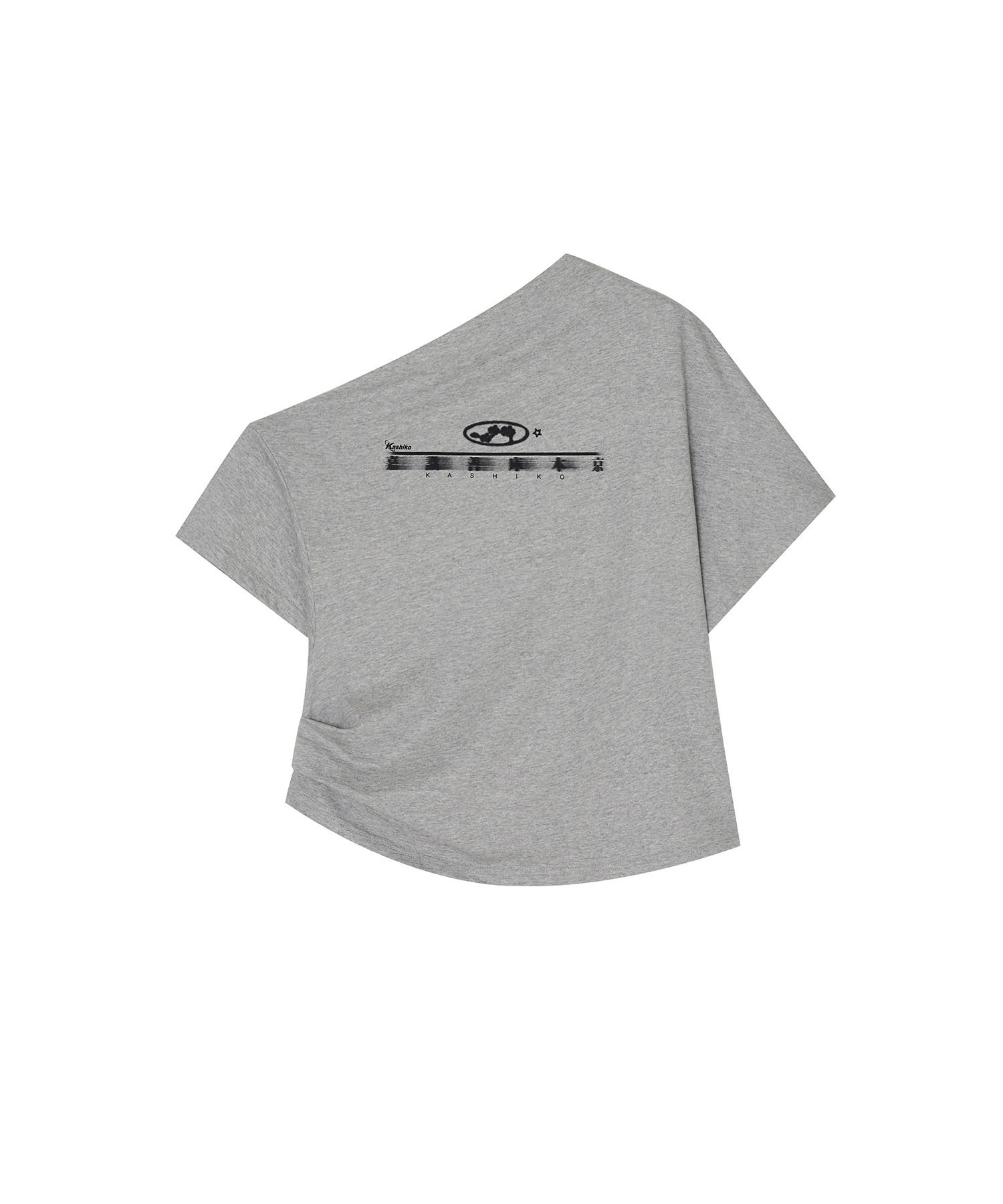 Tシャツ・カットソー Kashiko 25ss Zen One Shoulder Top MUSINSA | KASHIKO Zen One Shoulder Top Gray