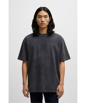 워싱 로고 반팔 티셔츠 50535302_001