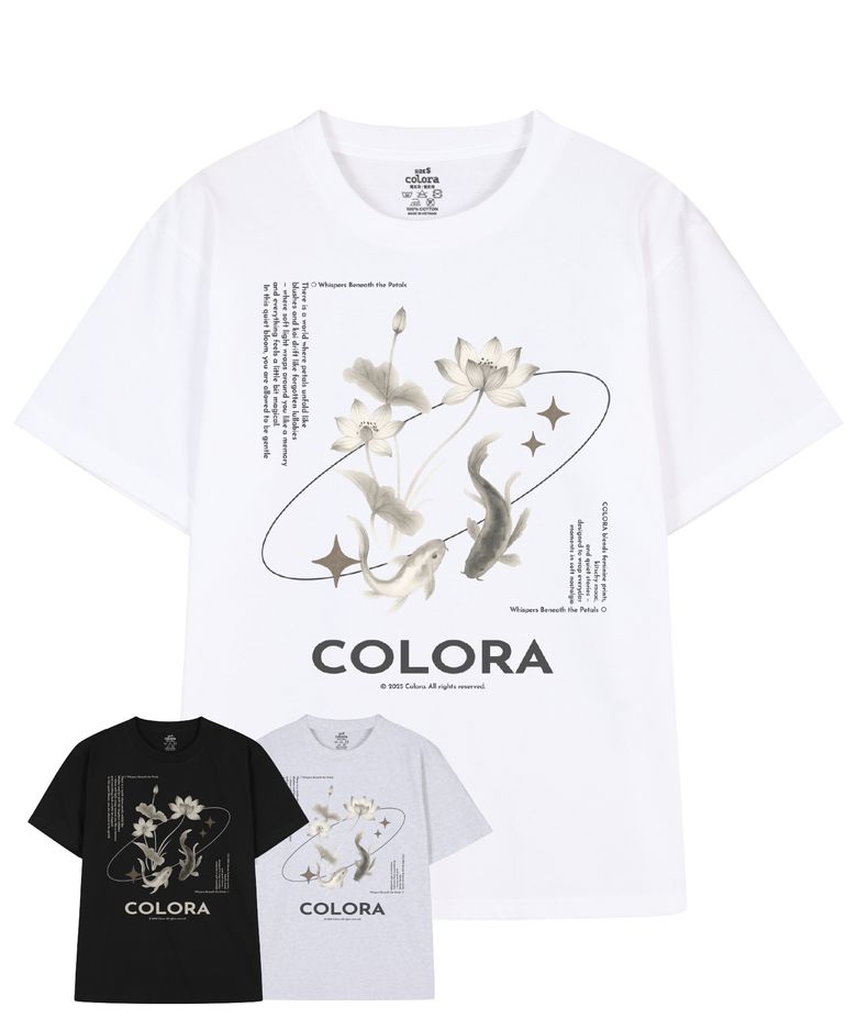 위스퍼스 비닛 페탈즈 반팔 티셔츠 (3color)