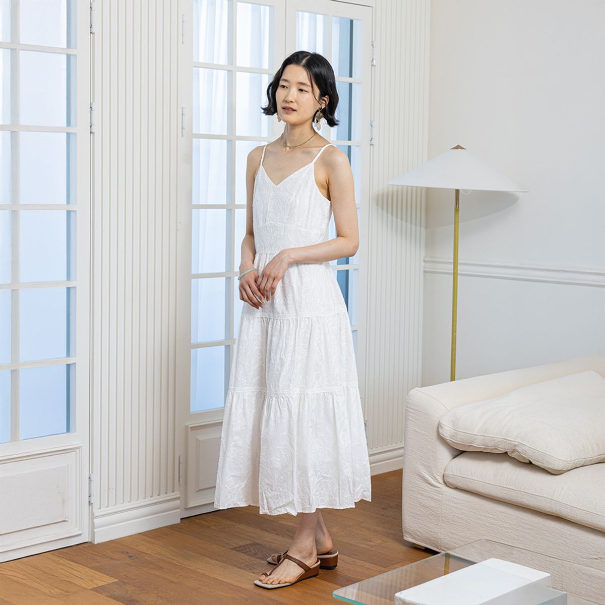 랭썬(LANGSON) LS_Pure white dress