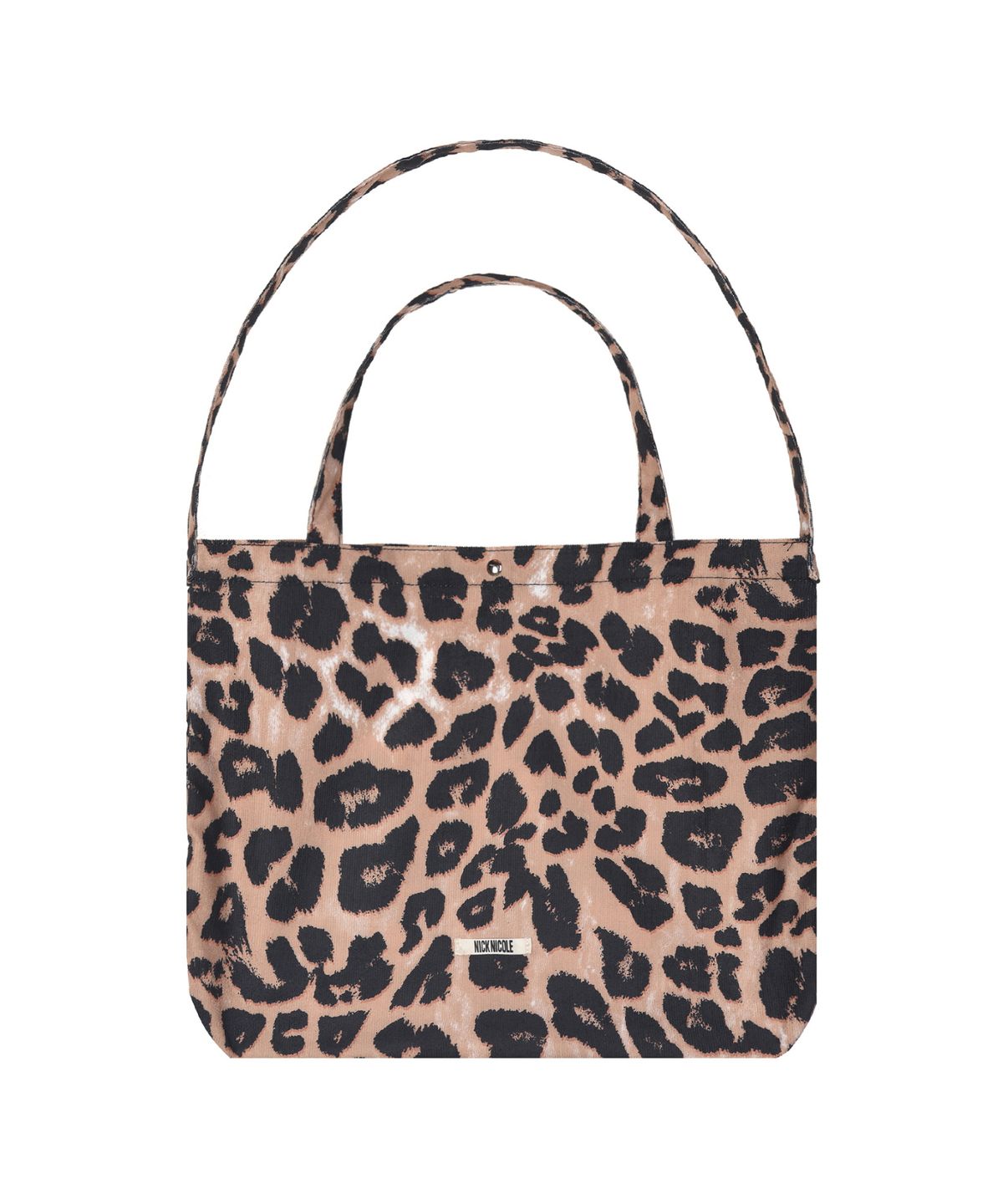 닉앤니콜(NICK&NICOLE) LEOPARD TWOWAY SQUARE BAG_BROWN