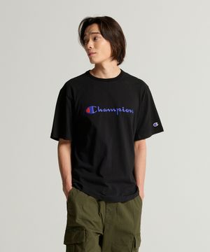 빅 로고 루즈핏 반팔 티셔츠 Black