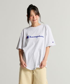 빅 로고 루즈핏 반팔 티셔츠 Light Grey