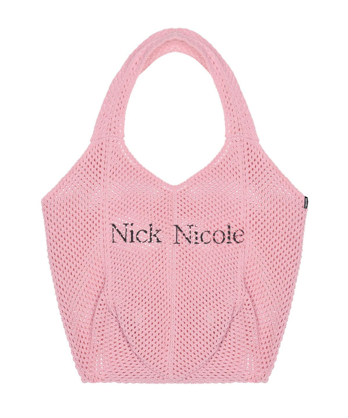 닉앤니콜(NICK&NICOLE) NICOLE CROCHET KNIT BAG_PINK