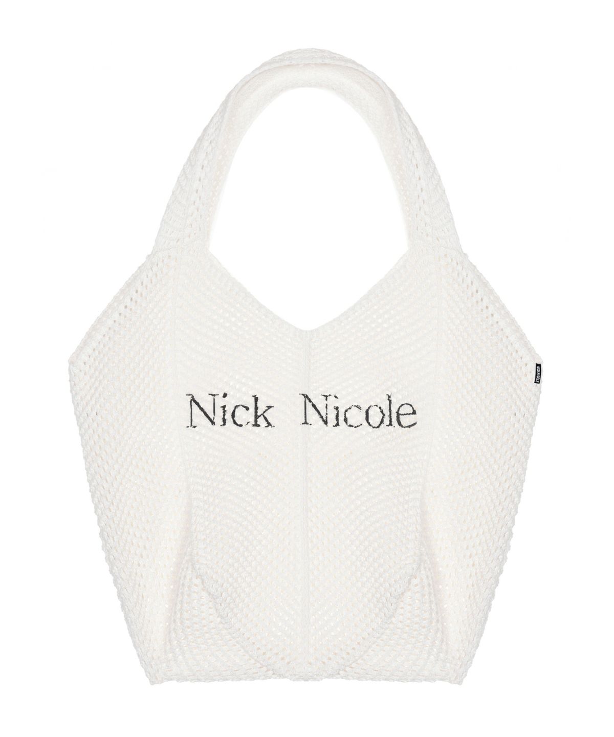 닉앤니콜(NICK&NICOLE) NICOLE CROCHET KNIT BAG_IVORY