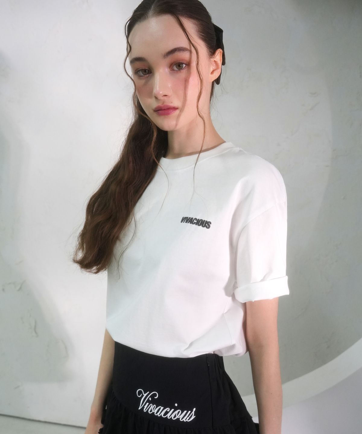 비바셔스(VIVACIOUS) Adia Crop Tee WHITE