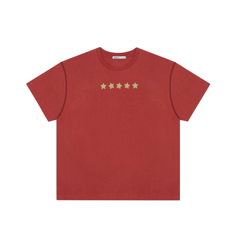 STARING CROP T-SHIRTS(Brick red)