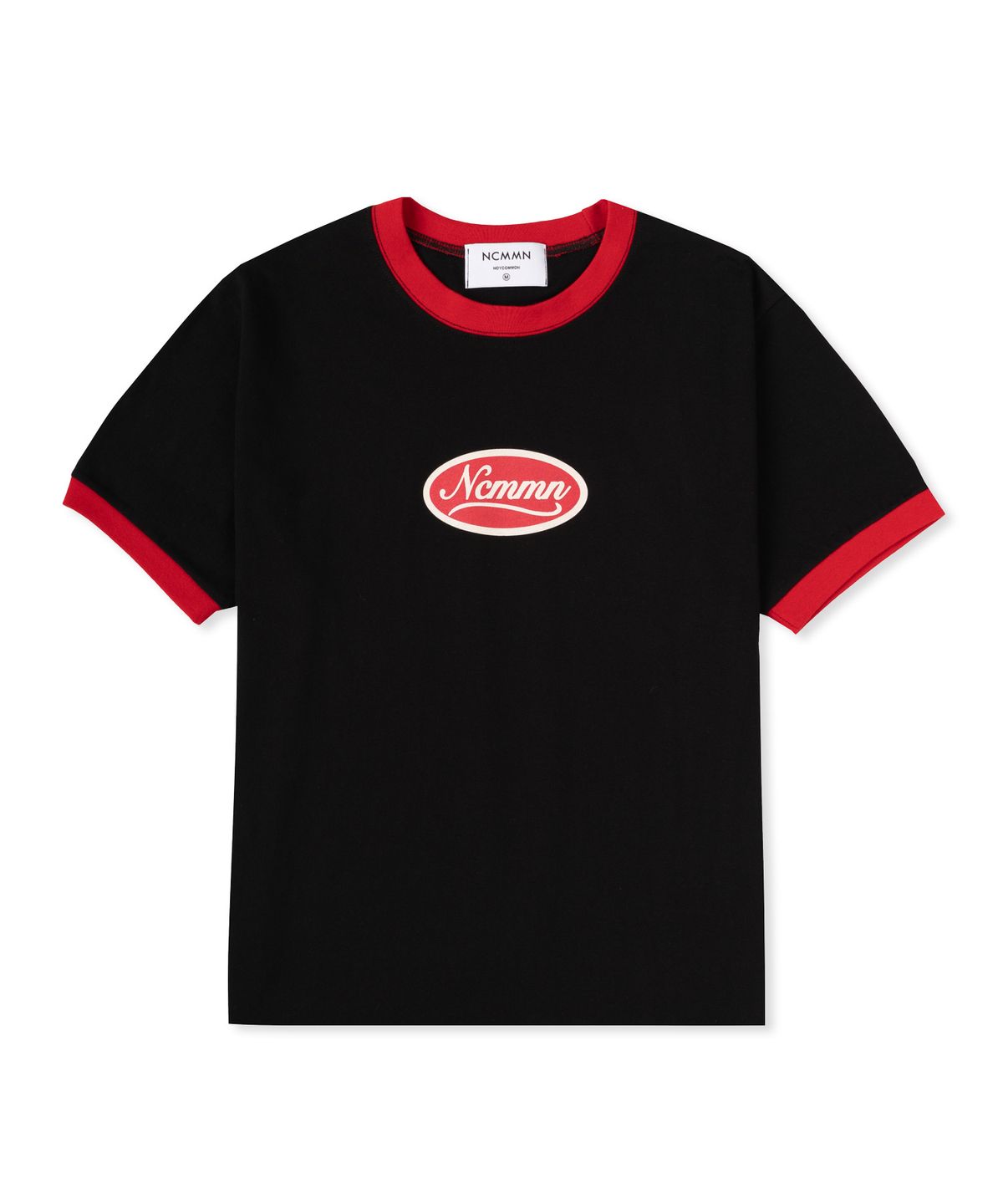 노이커먼(NOYCOMMON) NCMMN LOGO RINGER TEE BK