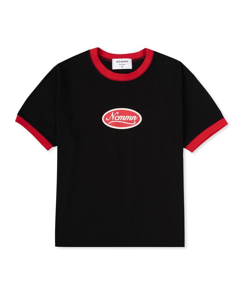 NCMMN LOGO RINGER TEE BK
