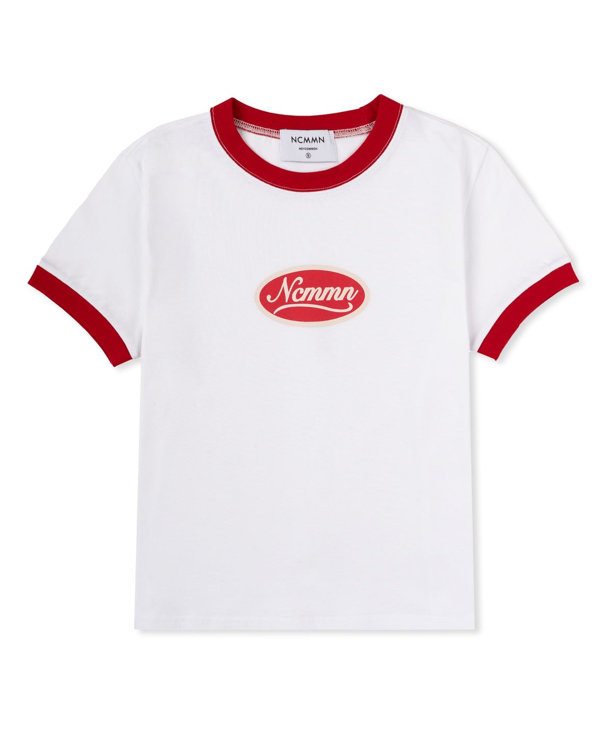 노이커먼(NOYCOMMON) NCMMN LOGO RINGER TEE WH